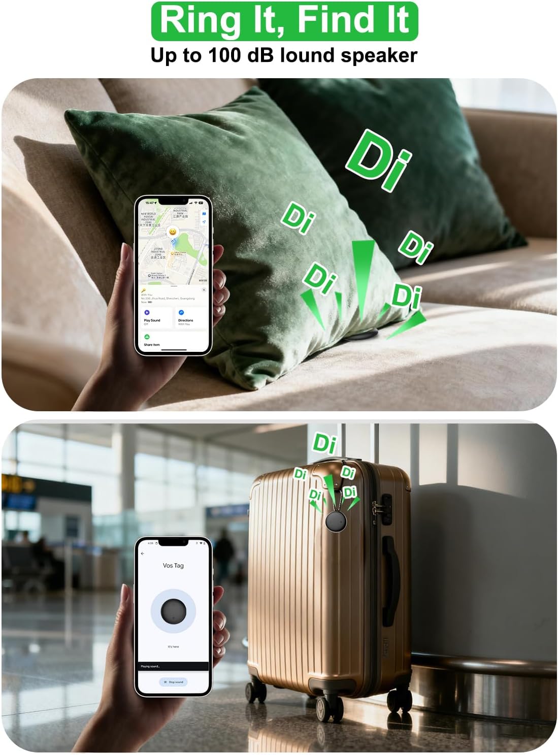 Tracker GPS Smart iOS & Android, Bluetooth/4G/LBS, Waterproof, Anti-Pierdere